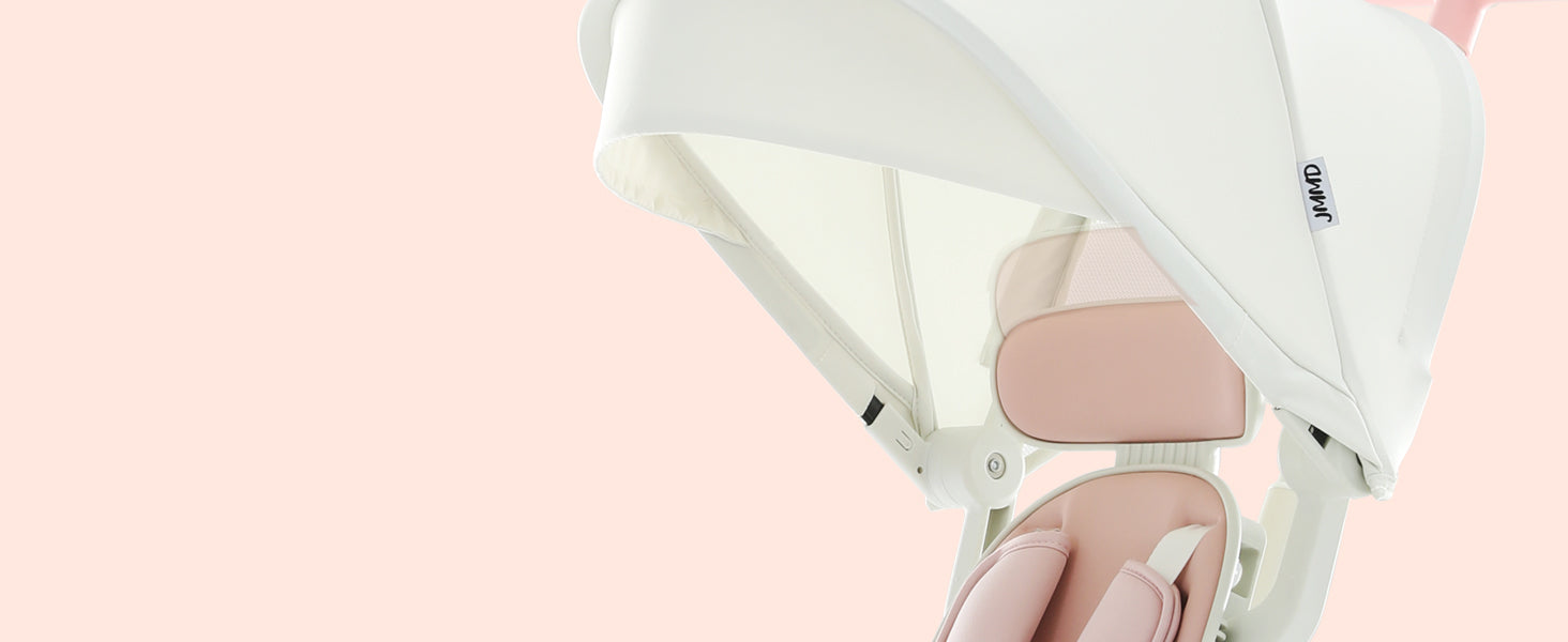 JMMD toddler tricycle canopy providing sun protection and comfort