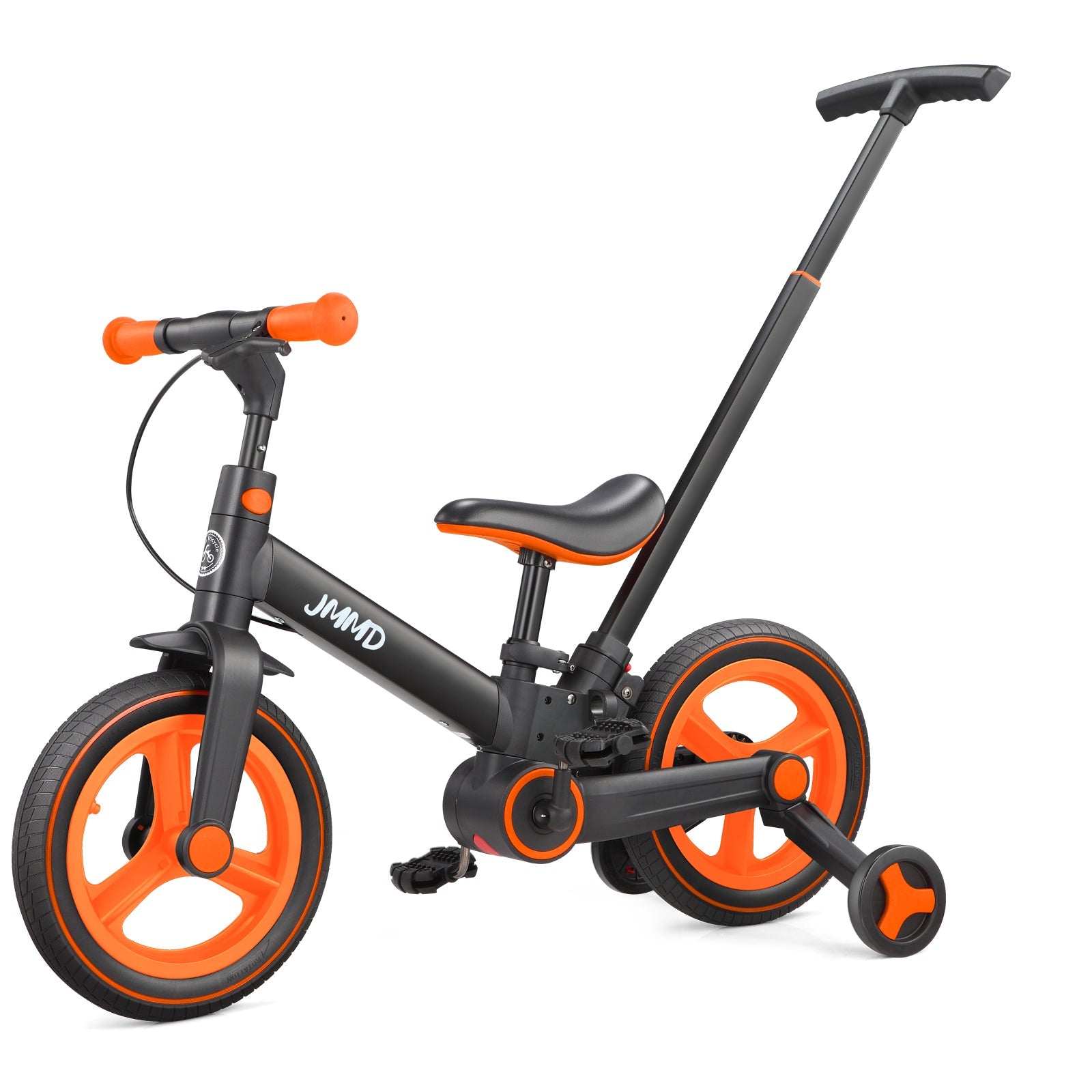 JMMD S900 bike in Black & Bright Orange included in the S900 helmet and pads bundle