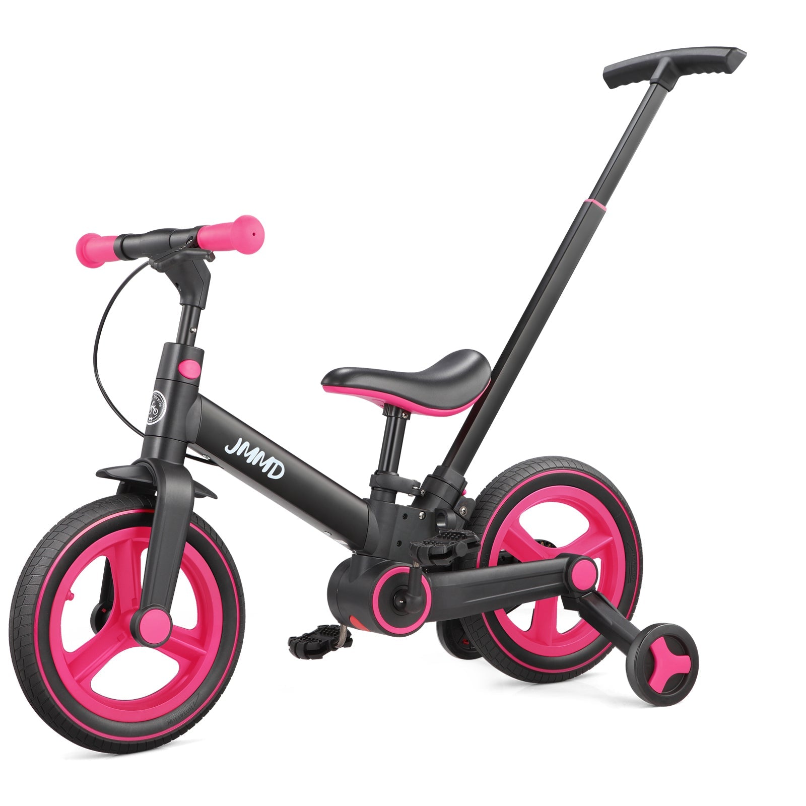 JMMD S900 bike in Black & Neon Pink included in the S900 helmet and pads bundle