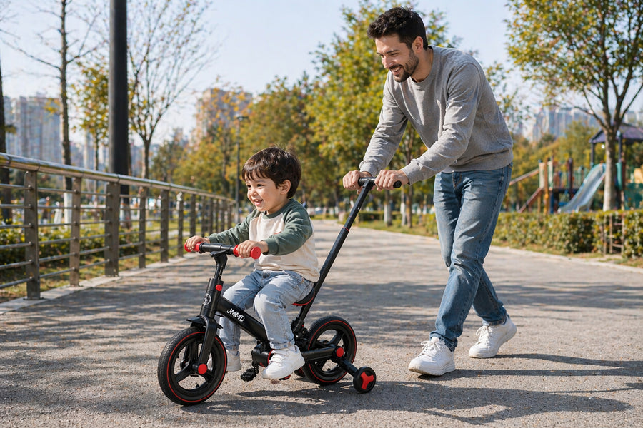 JMMD toddler ride used with adult supervision