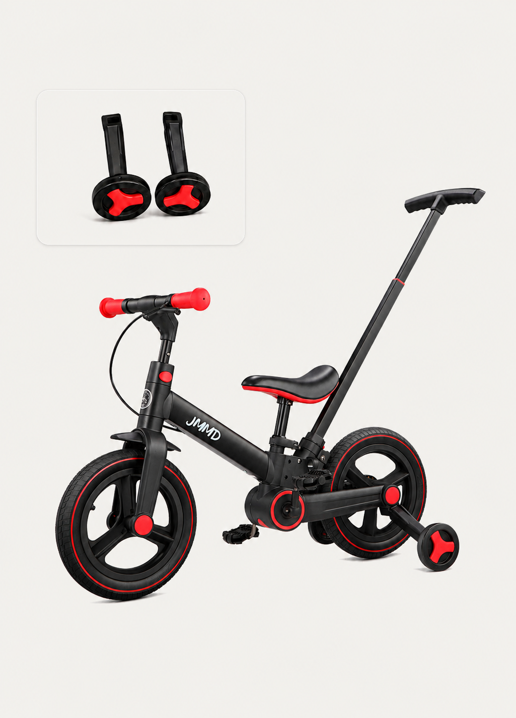 JMMD S900 toddler bike with training wheels bundle