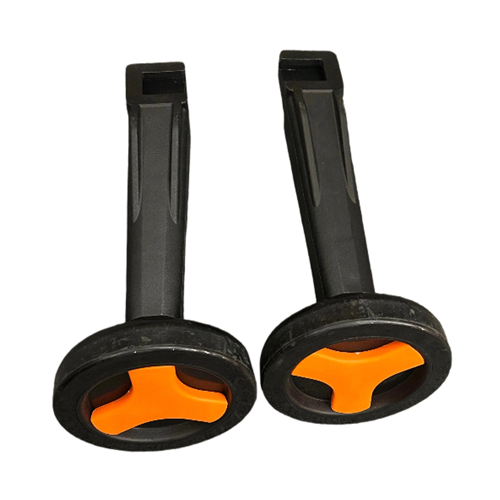 black and bright orange training wheels for JMMD S900 toddler bike for balance training