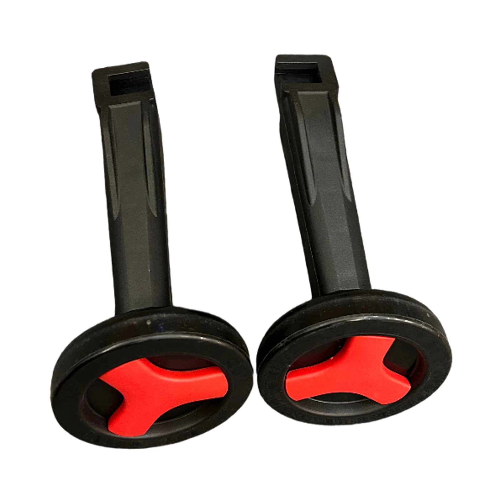 black and red training wheels for JMMD S900 toddler bike providing stability for beginners