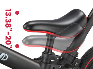 kids bike ergonomic seat with adjustable height for growing children comfort