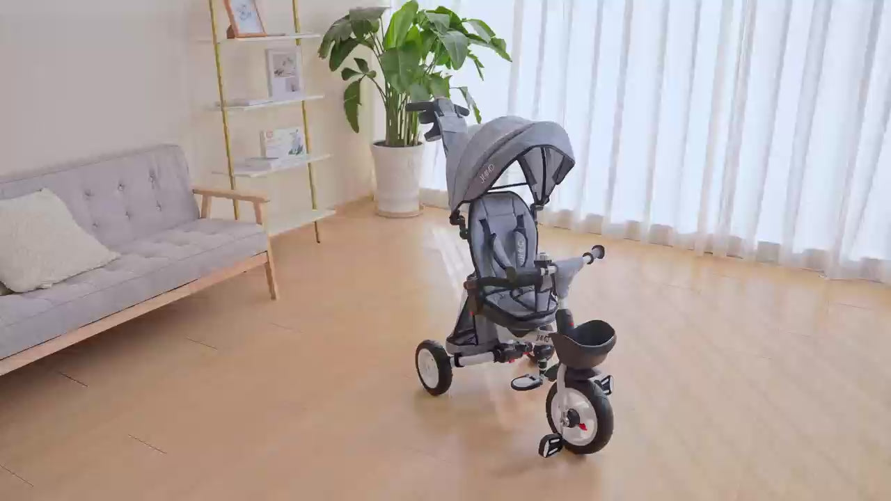 Toddler Tricycle with Push Handle & Canopy | JMMD B56