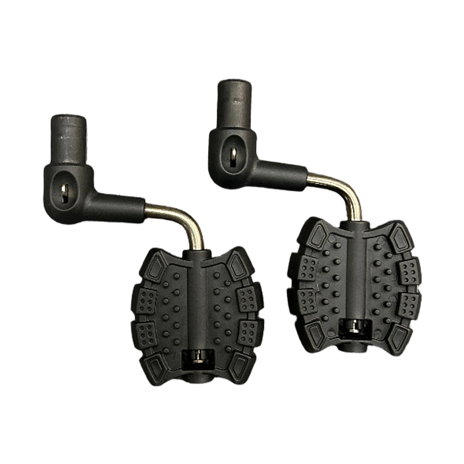 close up of JMMD S900 bike pedals showing anti slip surface and durable design
